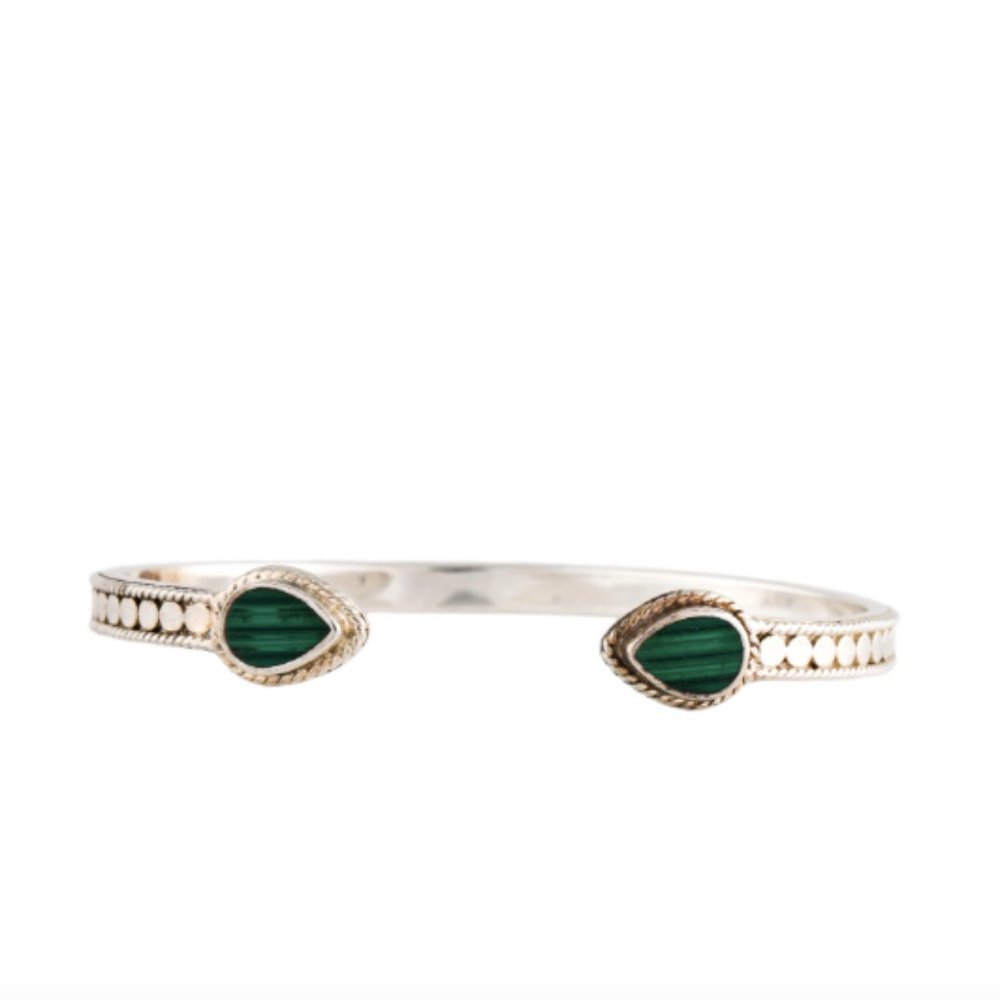 Anna Beck | Malachite Cabochon Bangle Bracelet